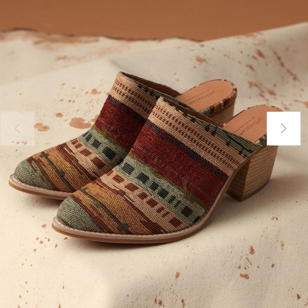 Jeffrey Campbell x Anthropologie Western Heeled Mule Size 7.5